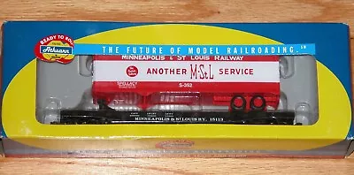 Ho Athearn 72471 50' Flat With 40' Trailer Minneapolis & St Louis M&stl 15113 • $54.99