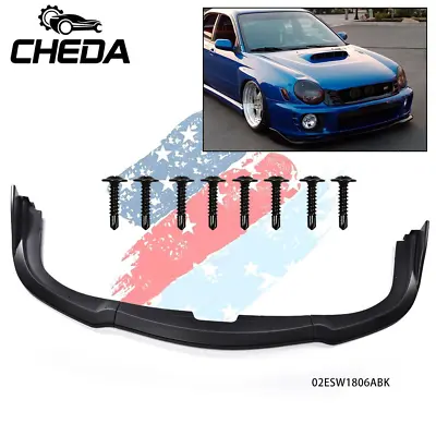 Front Bumper Lip Splitter Fit For 06-07 Subaru Impreza WRX STI CS2 - Unpainted G • $35.63