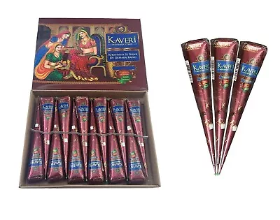 Natural Kaveri Temporary Tattoo Mehandi Herbal Henna Cones Body Art Kit • $6.89