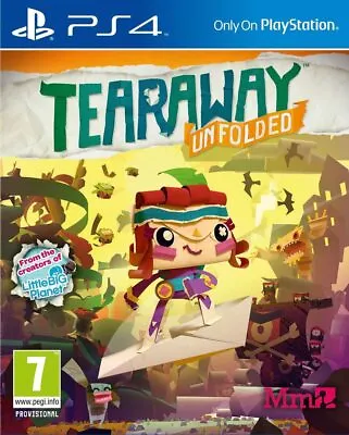 Tearaway Unfolded Playstation 4 PS4 EXCELLENT Condition PS5 Compatible • $35.89