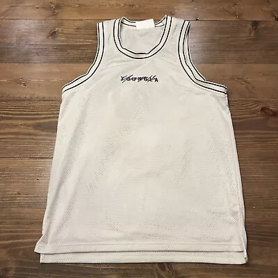 YoungLA Sleeveless Jersey Mens Small Mesh Embroidered Back Patch Logo Tank Top • $22.90