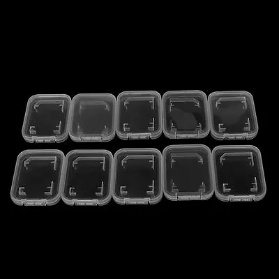 10Pcs Transparent Standard SD/SDHC Memory Card Case Holder Box Storage P.^YI • $3.84