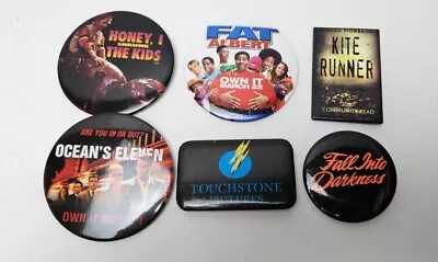 Vintage Movie Promo Pinback Button Lot Of 6 - Honey I Shrunk Kids Oceans Eleven • $15.99