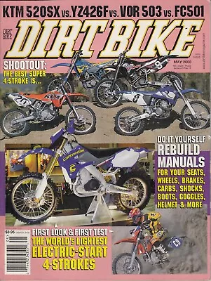 DIRT BIKE - May 2000 – DIY Rebuild Manuals / VOR503 / Husaberg FC501 / KTM 520SX • $7.99