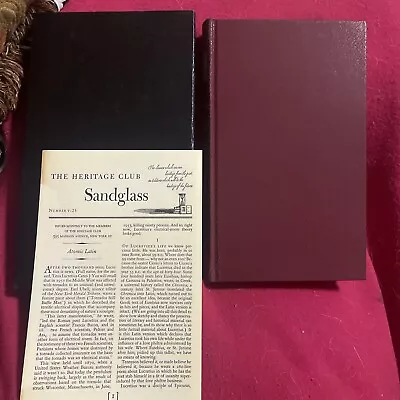 Lucretius Of The Nature Of Things 1957 Heritage Club Press Slipcase Sandglass VG • $19.99