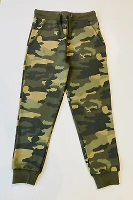 Boys Camo Joggers Ex M&S Camouflage Green Jogging Bottoms Sz 6 To 16 Rrp £17 • £12.99