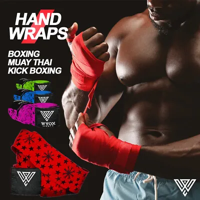 WYOX Elastic Hand Wraps Bandages Boxing Fist Inner Gloves Muay Thai MMA Stars • $6.49
