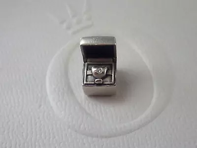 $25 • Buy Authentic PANDORA S/Silver & Diamond 2014 CLUB CHARM Boxed Hidden Heart. 791188d