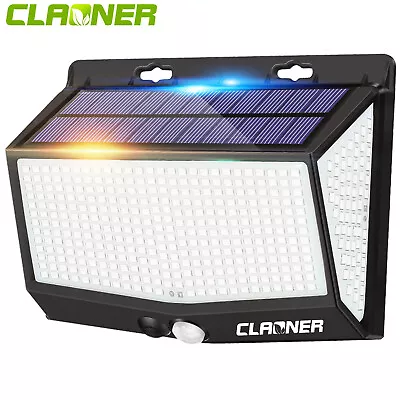 CLAONER 468LED Solar Power Light Motion Sensor Outdoor Garden Security Lamp Wall • $11.99