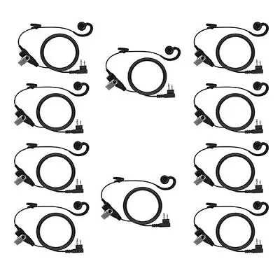 10pcs Swivel Earpiece W/ PTT Mic For CP200D CLS1110 CLS1410 Mag One BPR40 • $95