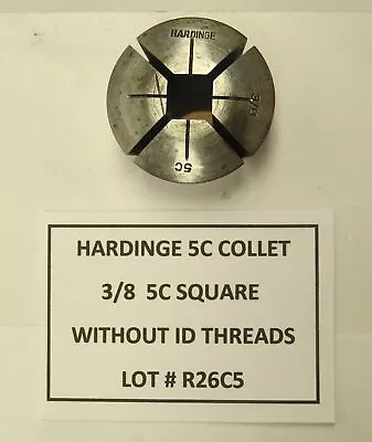 Hardinge 5c Square Collets - With And Without Id Threads - 2/14 • $19.50