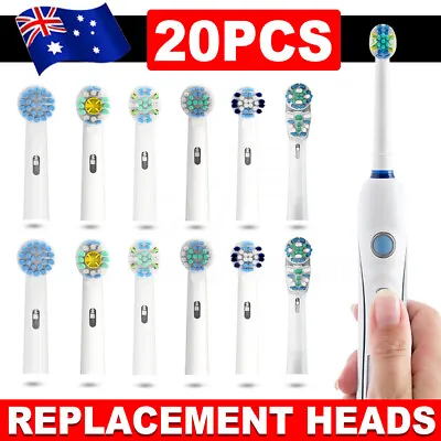 $21.99 • Buy 20pcs Replacement Toothbrush Electric Brush Heads For Oral B Braun Models Series