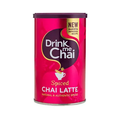 Drink Me Chai Spiced Chai Latte | 250G Tub | Gluten Free & 99% Caffeine Free • £9.99