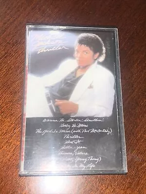 Michael Jackson - Thriller - Cassette Tape - 1982 - EPIC/CBS Used • $1.99