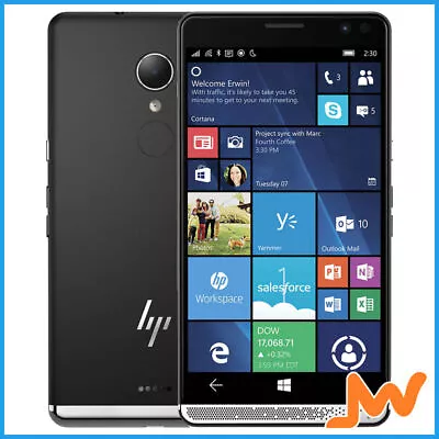 HP Elite X3 5.96  4GB/64GB 4G/LTE Windows 10 Mobile Phone/Tablet - Black • $877