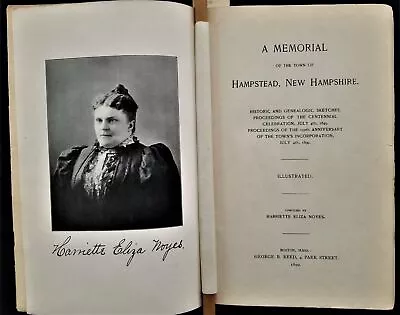 1899 Antique HAMPSTEAD Nh HISTORY GENEALOGY 469 Pages Illustrated • £140.75