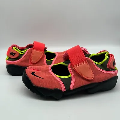 Nike Air Rift Hot Lava Black Red Size UK 4.5 Womens Trainers Shoes • £69.99