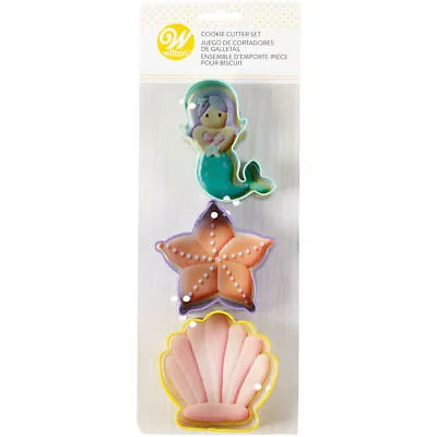 Wilton Mermaid Cookie Cutter Set 3-Piece Set • $7.99