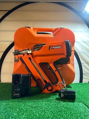 Paslode IM350+ Cordless Gas Nail Gun + Battery / Charger /Glasses / Hard Case • £299.99