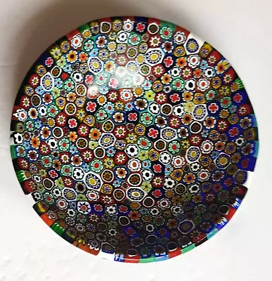 Vintage Murano Millefiori Art Glass Bowl Exceptional 4.25  Diameter • $149