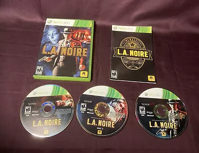 LA Noire Xbox 360 - Complete CIB Rockstar Manual 3 Disc • $12.99