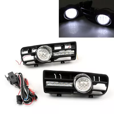 $60.44 • Buy Fog Light 5 LED Front Bumper Grille DRL Lamp For 99-04 VW Golf MK4 GTI TDI F8