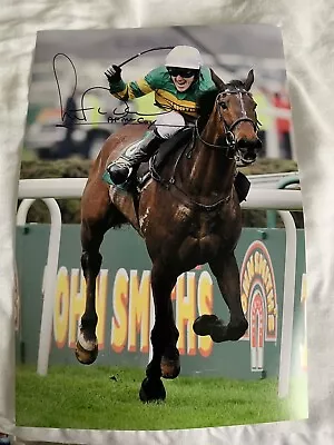 Tony McCoy Horse Racing Legend Signed Photo Menu & Raceday Programme. • £12