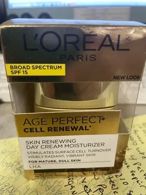 L’Oreal Age Perfect Cell Renewal DAY Cream 1.7 Oz. 48 G NEW IN BOX FREE SHIPPING • $16.99