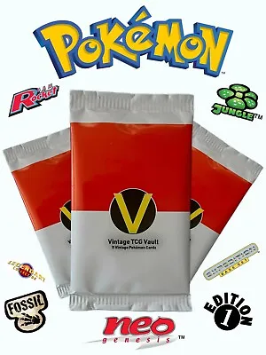 $29.99 • Buy Vintage Pokémon 11 Card Booster Packs WOTC 1998-2003 (Sealed)