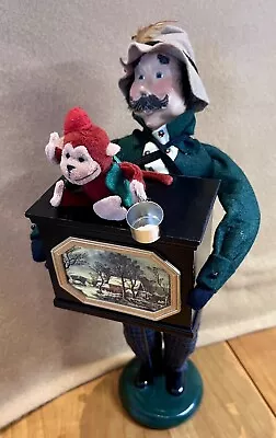 Byers Choice Organ Grinder Caroler With Monkey And Cup 2000 • $54.79