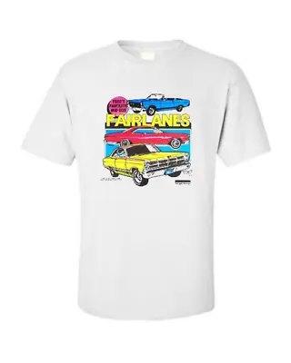 1966 1967 Ford Fairlane & GT Classic Muscle Car T-shirt Single & Double Print • $27.99