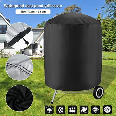 Garden Round BBQ Grill Kettle Cover Outdoor Waterproof Barbecue Smoker HaaDd • $17.39