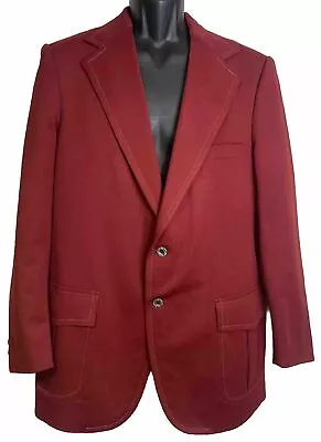 Vintage Red Montgomery Ward 42 Long Blazer  • $18