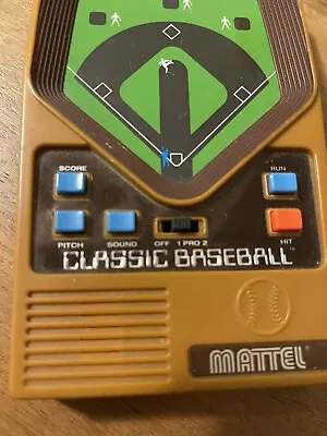 Mattel Classic Retro Baseball Vintage Handheld Electronic Game Tested Works#22 • $14.50