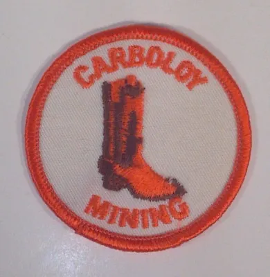 Vintage Carboloy Mining Coal Cowboy Boot 2.5  Patch Badge • $12.99
