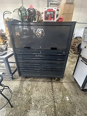 Matco Tool Box 4S With Top Box Hutch Like New Gray. Has Cover • $4500