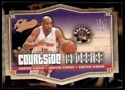 Vince Carter 2003-04 Fleer Authentix Courtside Classics Die Cut #2CC Toronto • $4.30