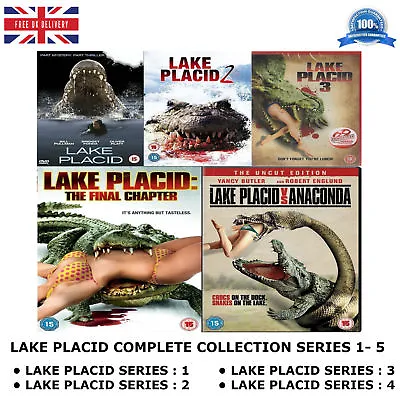 LAKE PLACID Pentalogy 1-5 Complete Collection 1 2 34 5 Anaconda Sealed UK R2 DVD • £57.99