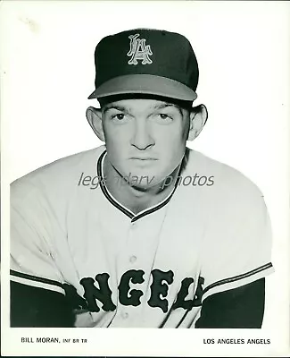 1960s Bill Moran LA Angles 2nd Baseman Original News Service Photo • $14.99