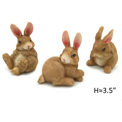 Polyresin Outdoor Decor Bunny Garden Rabbit Statue Lawn Ornaments  • $20.10