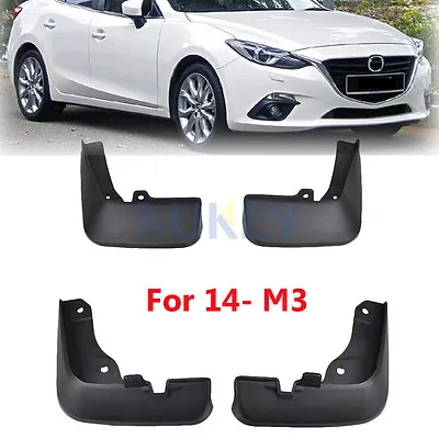 Front Rear Fit For 14-2017 Mazda 3 Sedan Mud Flap Flaps Splash Guards Mudguards • $15.99