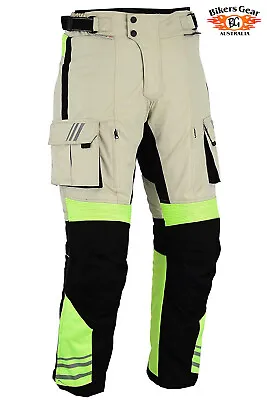 Australian Bikers Gear Infinity HiViz Waterproof Thermal Motorcycle TROUSER CE  • $75.78