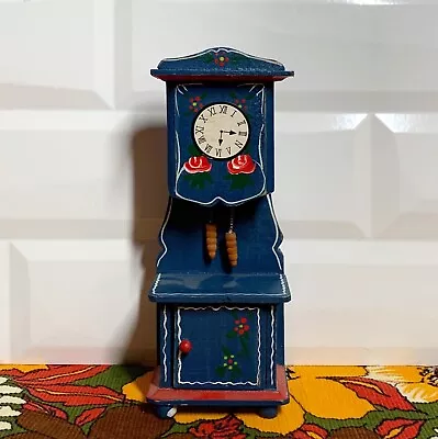 Vintage Dollhouse Miniature German Grandfather Clock • $19