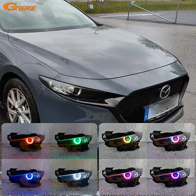 For Mazda 3 Mazda3 BP Dynamic Multi Color RGB LED Angel Eyes Hex Halo Rings • $79.25
