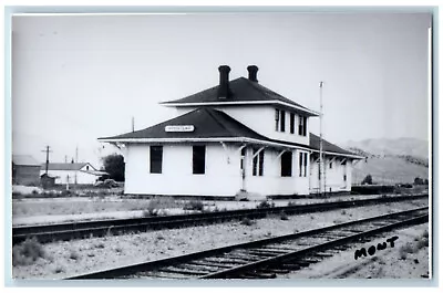 Montana MT Postcard Armstead Railroad Union Pacific Depot C1950's RPPC Photo • $29.95
