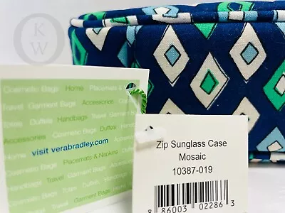 NWT*Vera Bradley*Zip* Eyeglasses  Sunglasses Case - Mosaic Pattern*22055L S1tt • $30