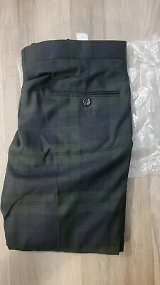 J Crew Ludlow Slimfit BlackWatch Glen Tartan Tuxedo Pant Stretch 31/30 AA665 • $149.99