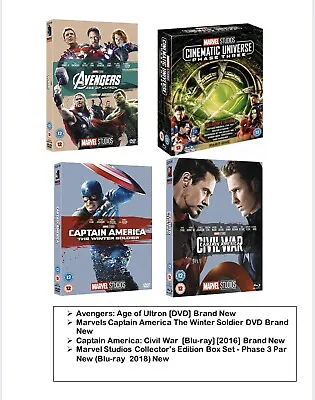 Marvel Movie Collection DVD & Blu-ray Brand New • £59.99