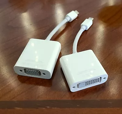 GENUINE Original Apple Mini DisplayPort To VGA (A1307) + To DVI (A1305) Adapters • $14.98