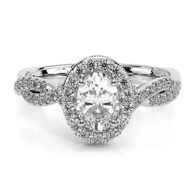 Verragio Oval Center Halo Diamond Engagement Ring Renaissance-918OV • $2600